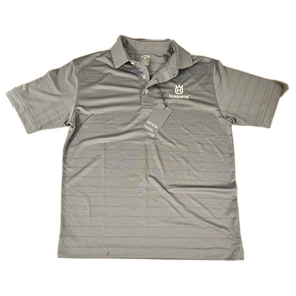 Callaway Opti Dri Husquarna Men's Small Golf Polo Shirt New Gray